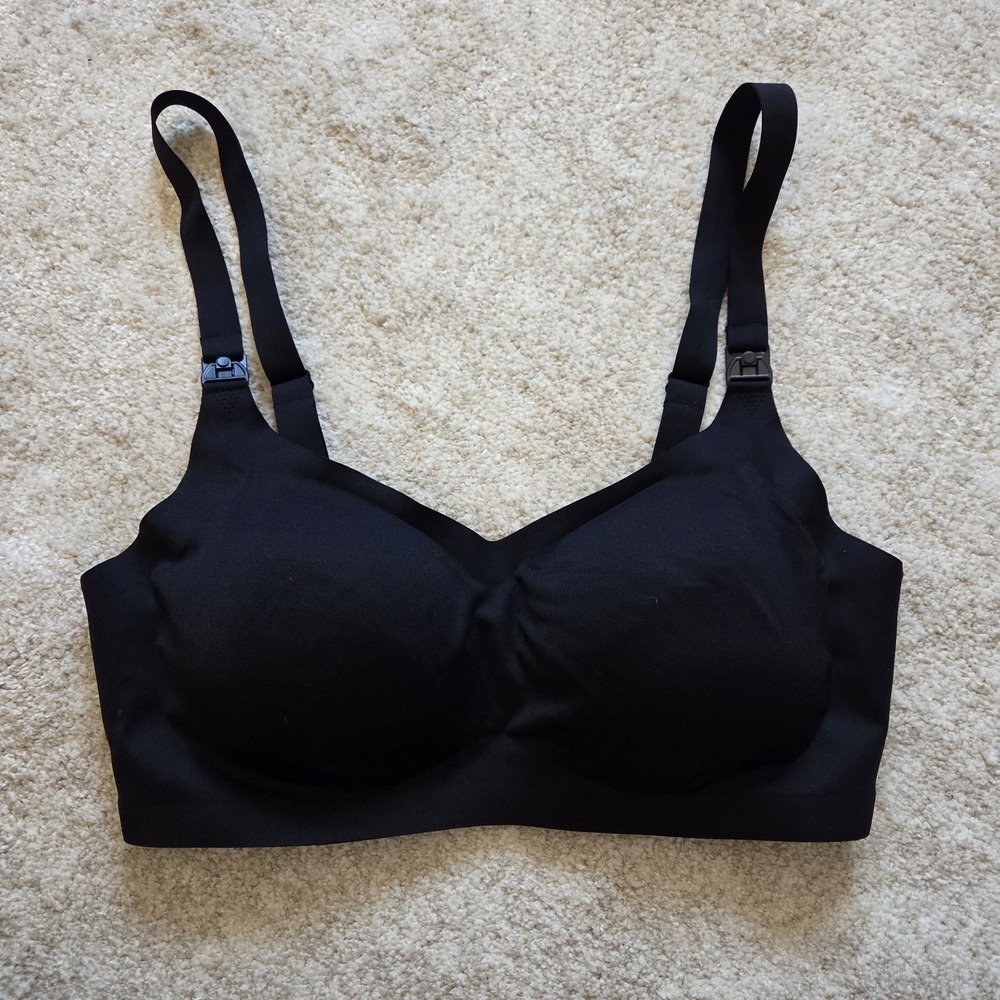 Kindred Bravely Black Nursing & Maternity Bra - Size Large Busty (L-Busty)